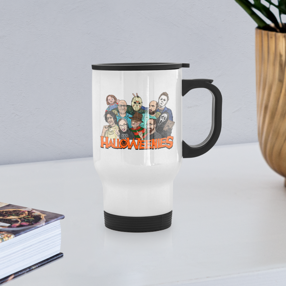 Don't Fall Asleep Travel Mug - white