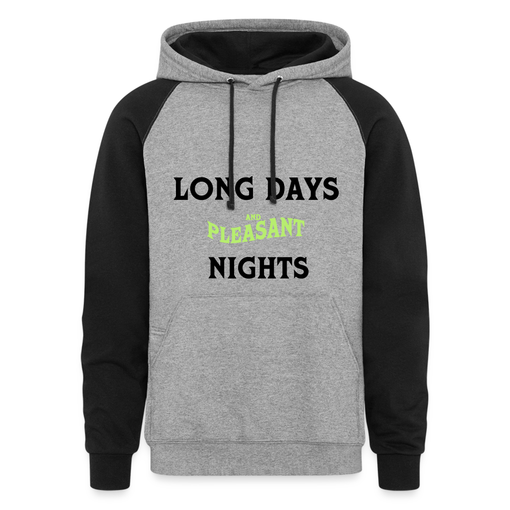 Long Days, Pleasant Nights in October - heather gray/black