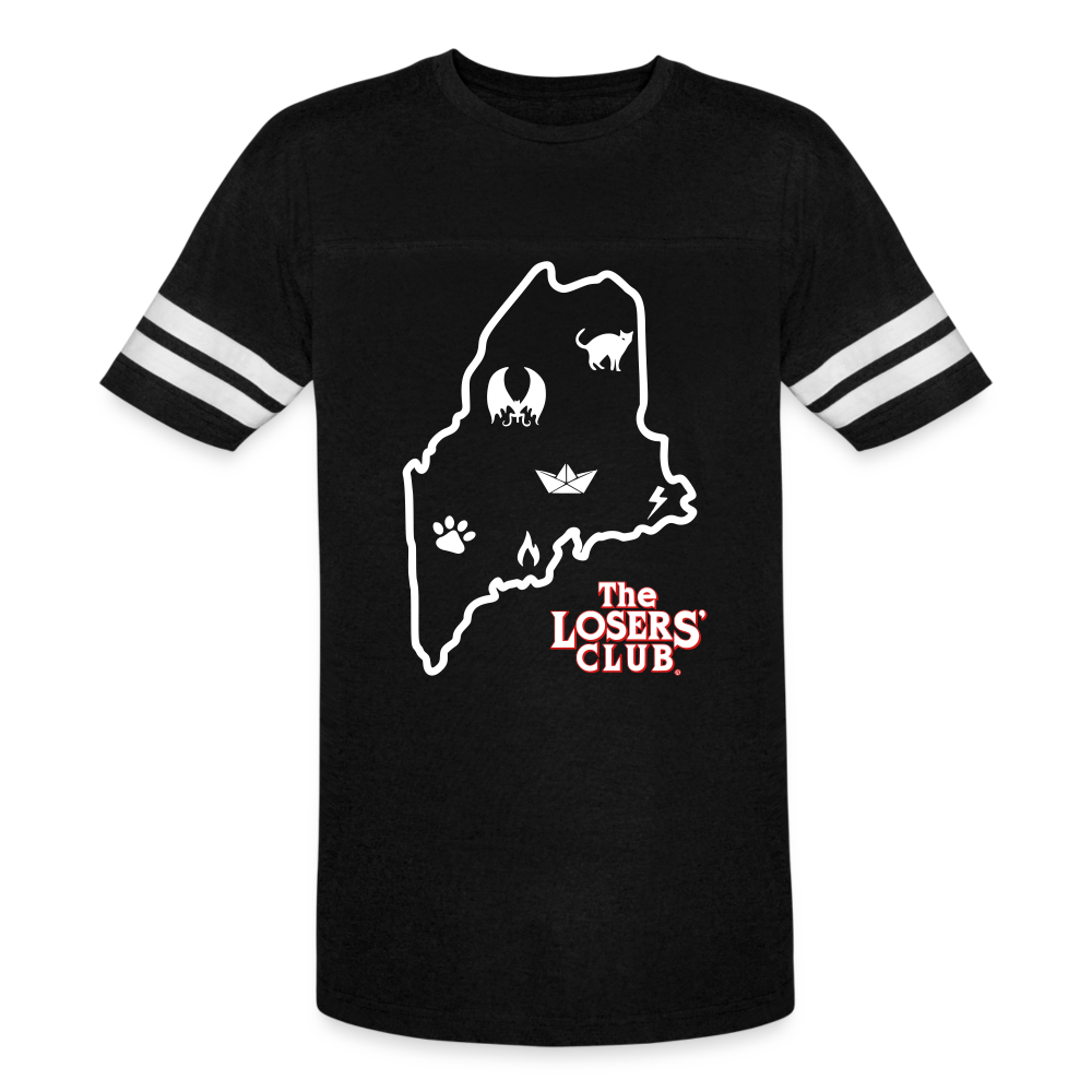 King's Dominion Ringer T-Shirt - black/white