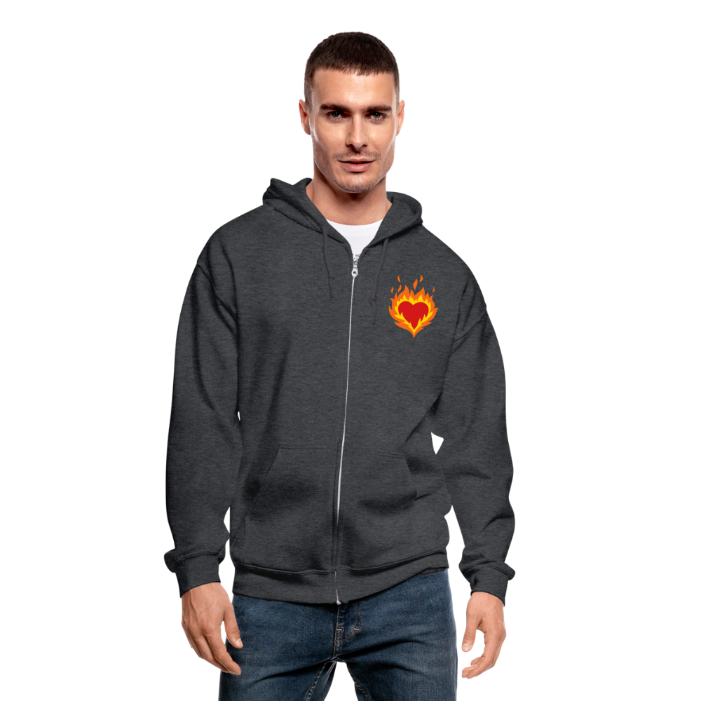 January Embers Hoodie - deep heather