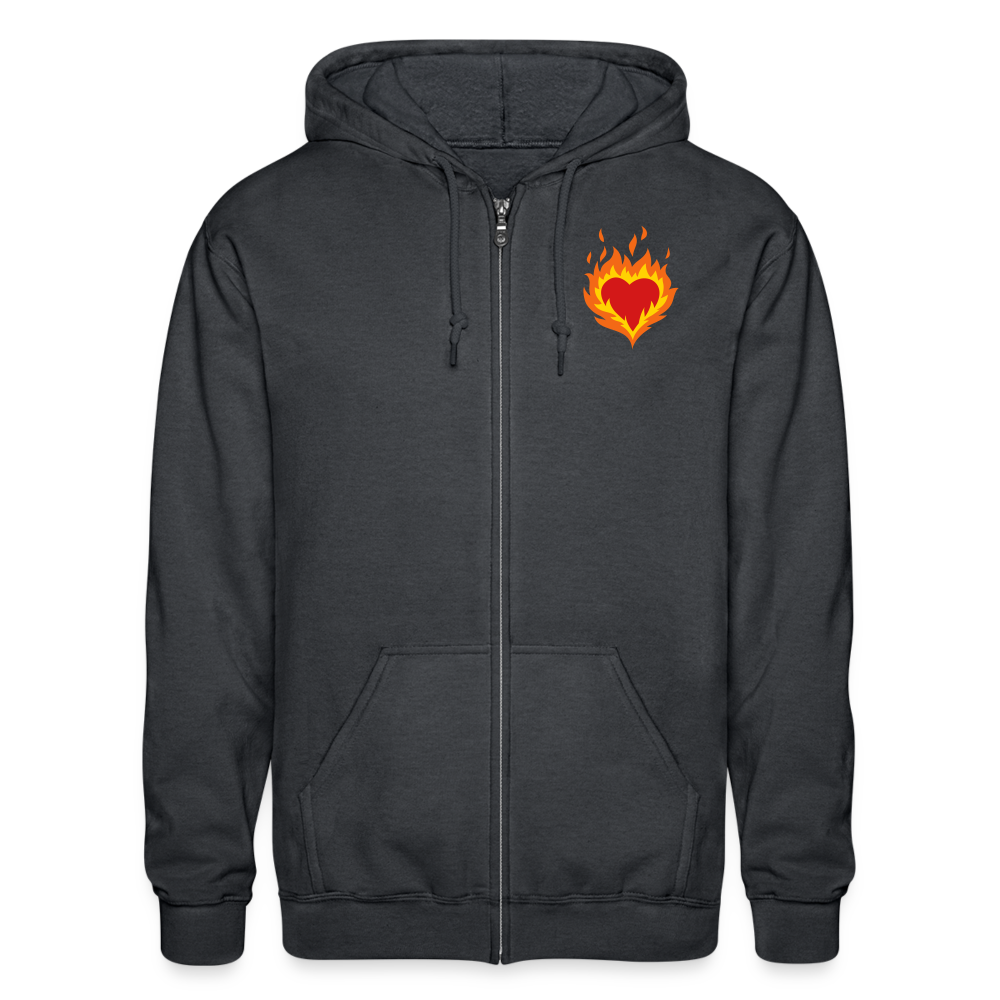 January Embers Hoodie - deep heather