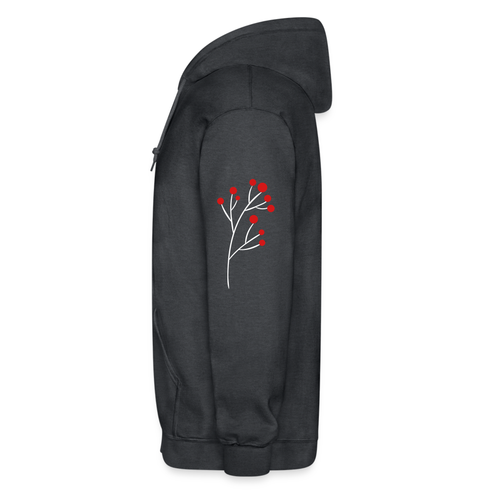 January Embers Hoodie - deep heather