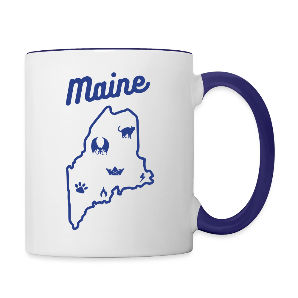 King's Dominion Coffee Mug - white/cobalt blue