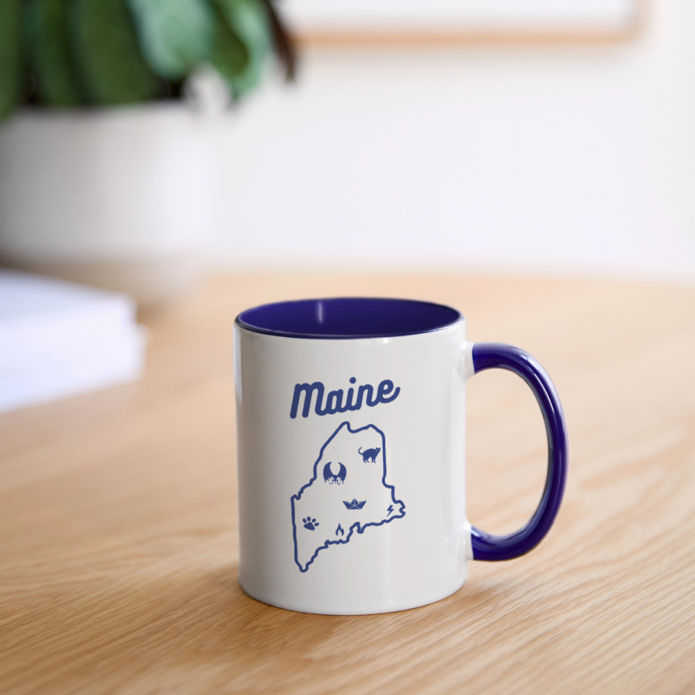 King's Dominion Coffee Mug - white/cobalt blue