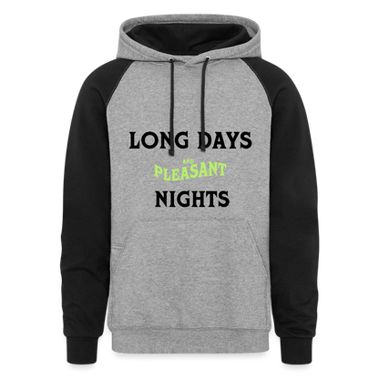 Long Days, Pleasant Nights in October - heather gray/black