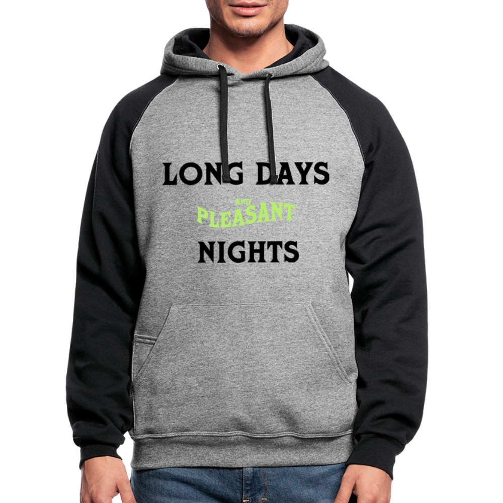 Long Days, Pleasant Nights in October - heather gray/black